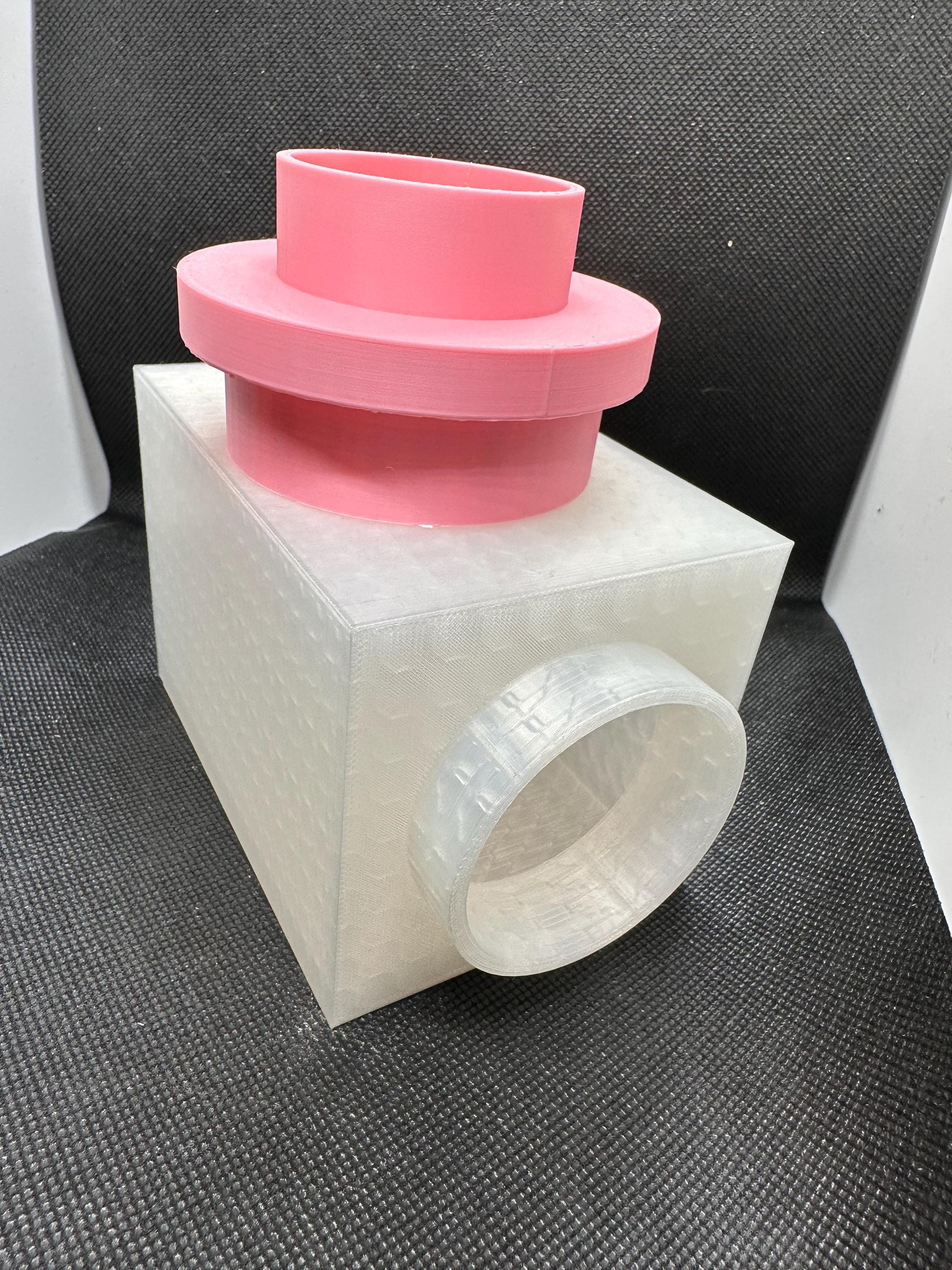 Brick 1x1 vase with removeable lid similar to  109865 flowers not included