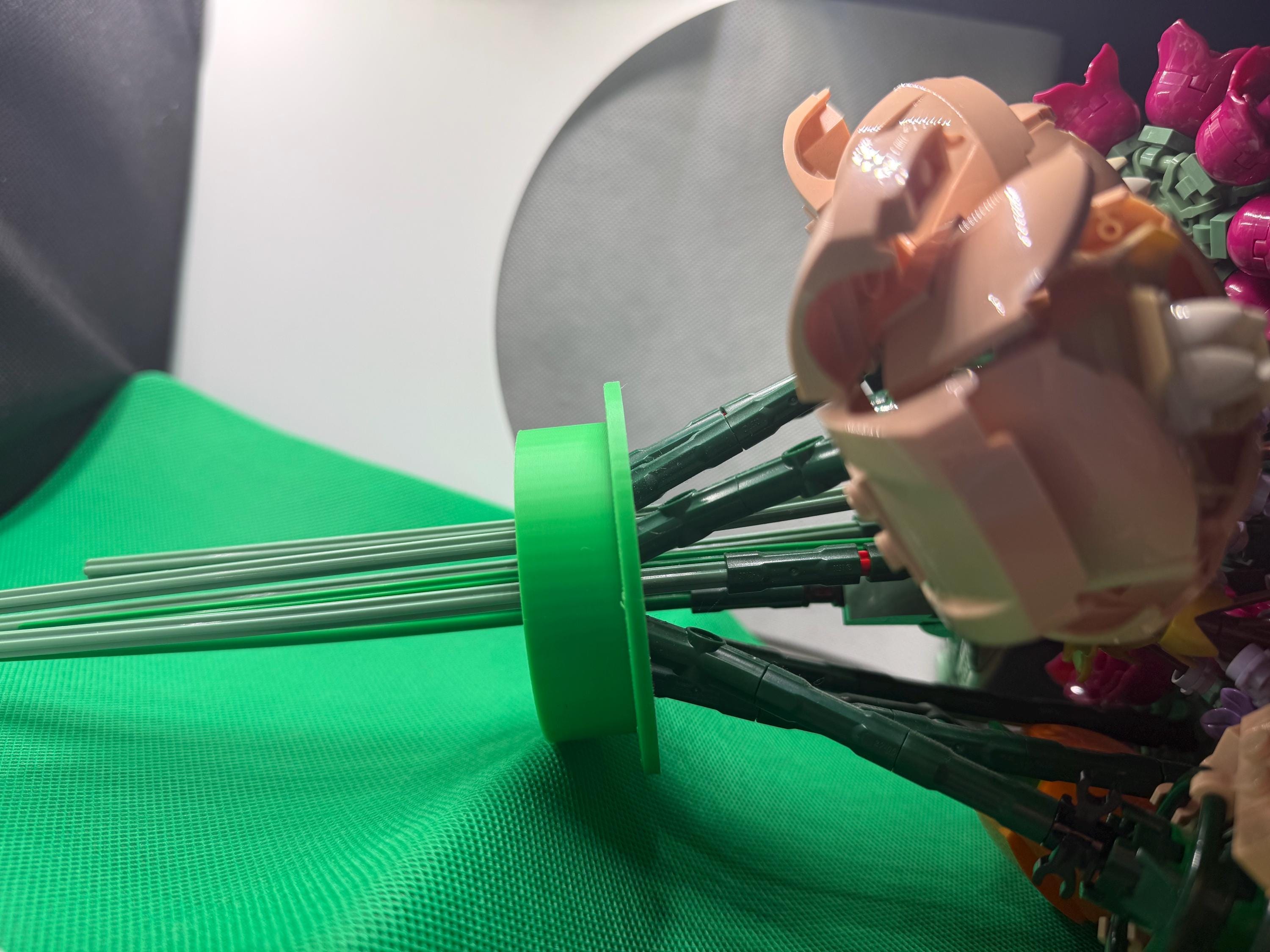 Bouquet vase insert (flower frog) for brick flowers compatible with Lego flowers made to fit your vase