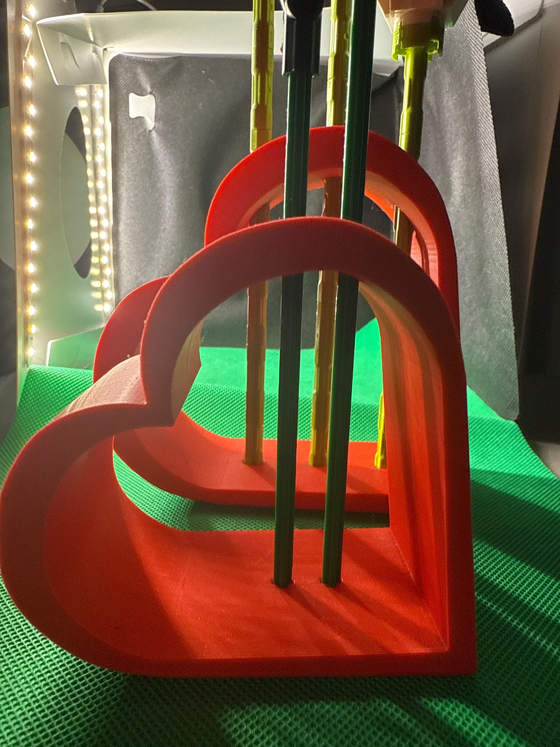 Heart vase for brick roses Compatible with Lego