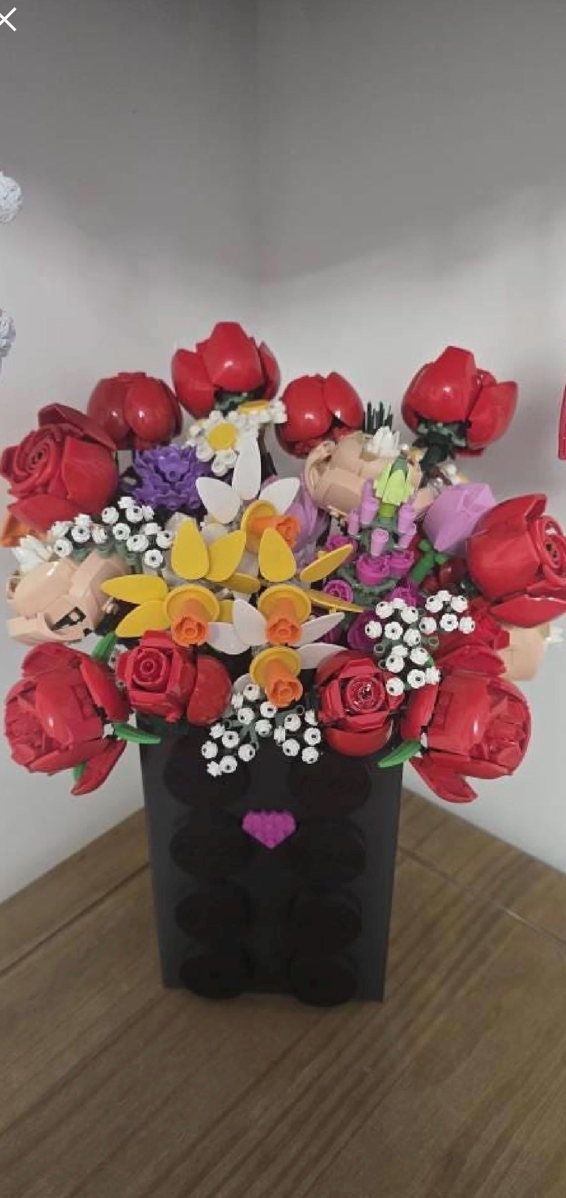 Brick inspired 2x4 brick vase flowers not included