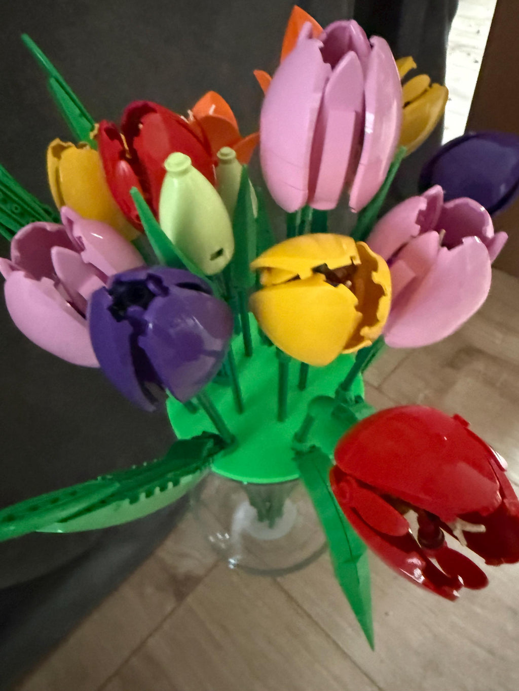 Vase display insert (flower frog) for vase flowers compatible with Lego made to fit your vase