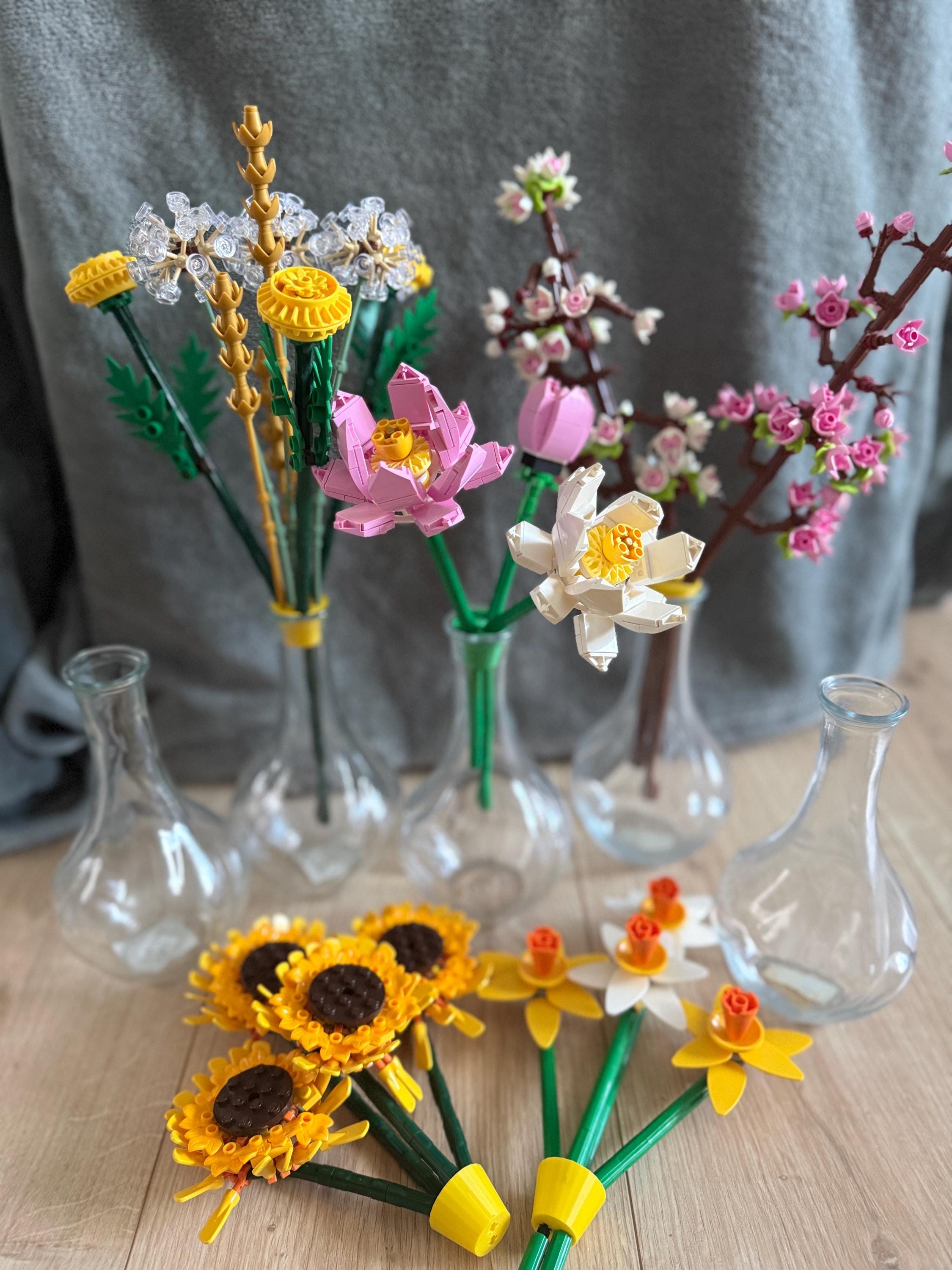 Bouquet Vase insert (flower frog)  brick flowers compatible with Lego made to fit your vase