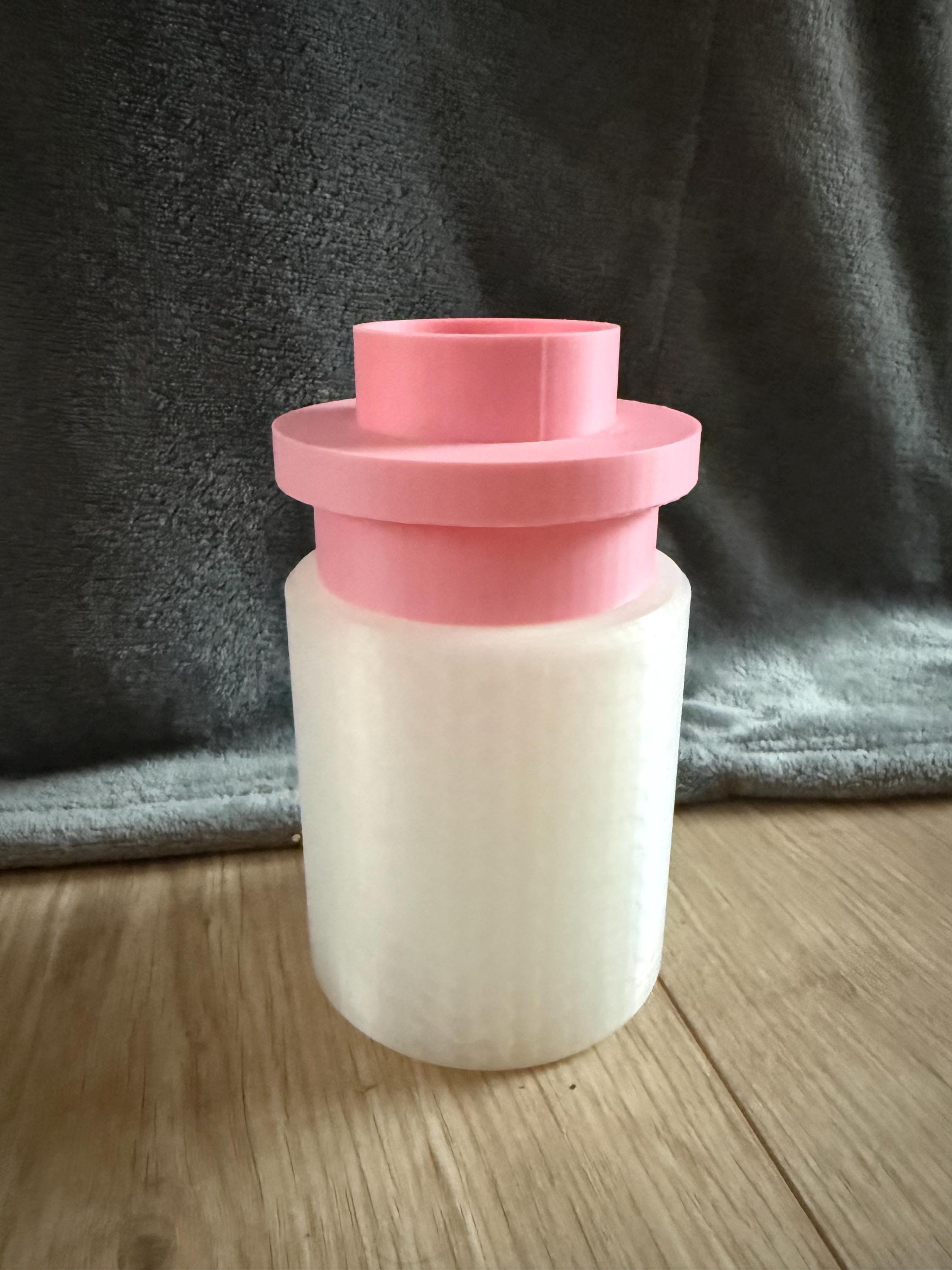 Round 1x1 vase with removeable lid  flowers not included