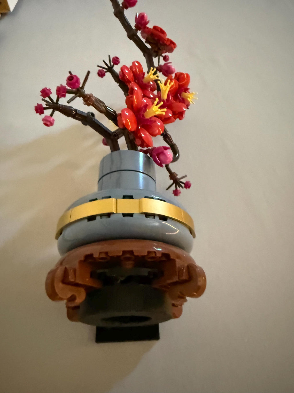 Brick  Plum Blossom 10369 wall mount compatible with Lego 10368 10343