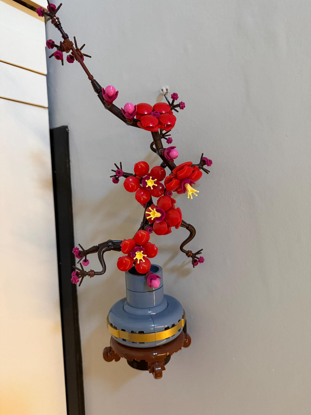 Brick  Plum Blossom 10369 wall mount compatible with Lego 10368 10343