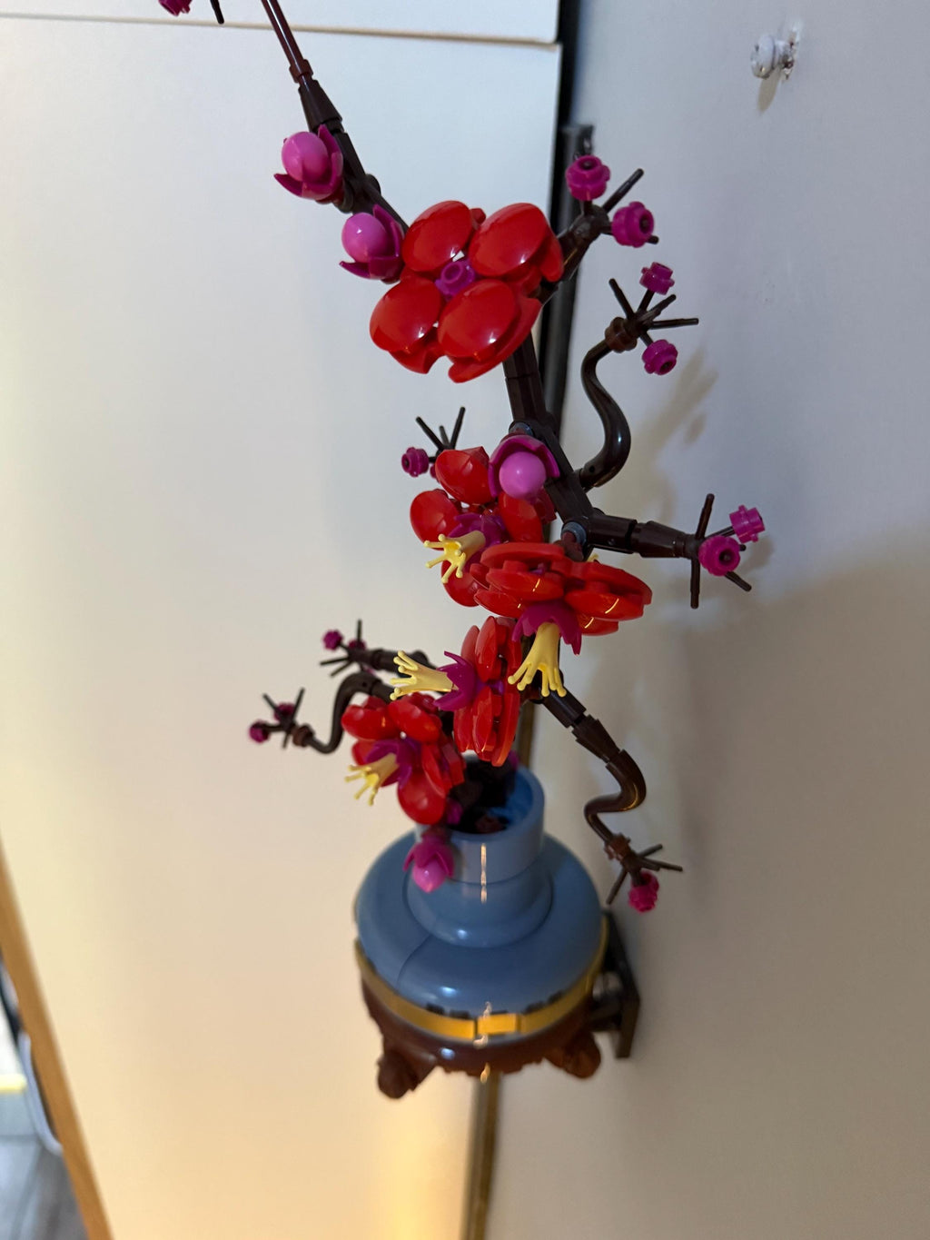 Brick  Plum Blossom 10369 wall mount compatible with Lego 10368 10343