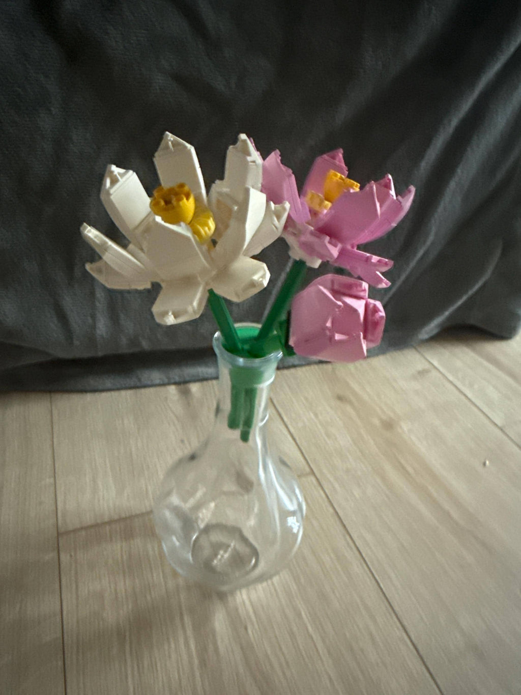 Lotus Flower display insert (flower frog) for vase compatible with Lego made to fit your vase