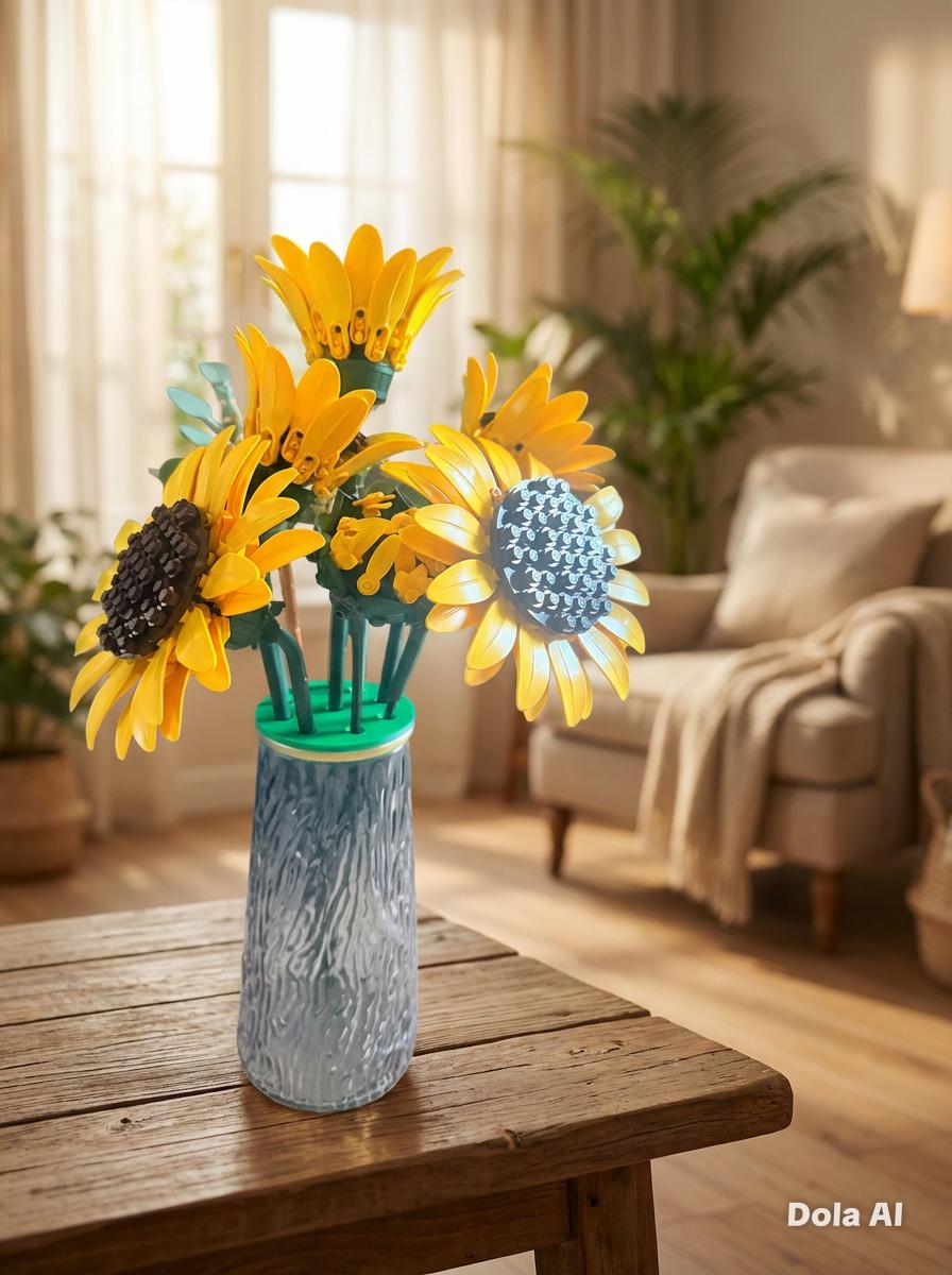 Lego Flower Vase Insert, (flower frog) Bouquet Holder for Lego Flowers, made to fit your vase