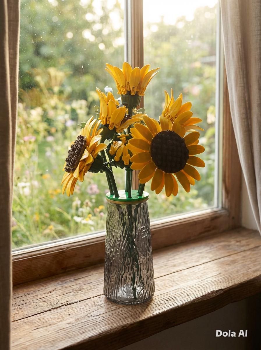 Lego Flower Vase Insert, (flower frog) Bouquet Holder for Lego Flowers, made to fit your vase