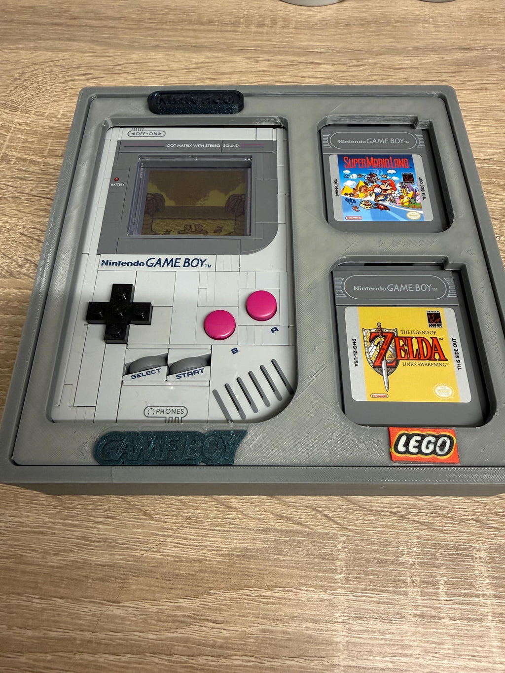 Lego Nintendo Gameboy display case