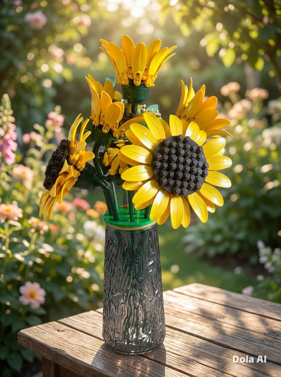 Lego Flower Vase Insert, (flower frog) Bouquet Holder for Lego Flowers, made to fit your vase