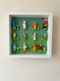 Lego Minifigures series 27 and 28 mounted displayed message for other series availability