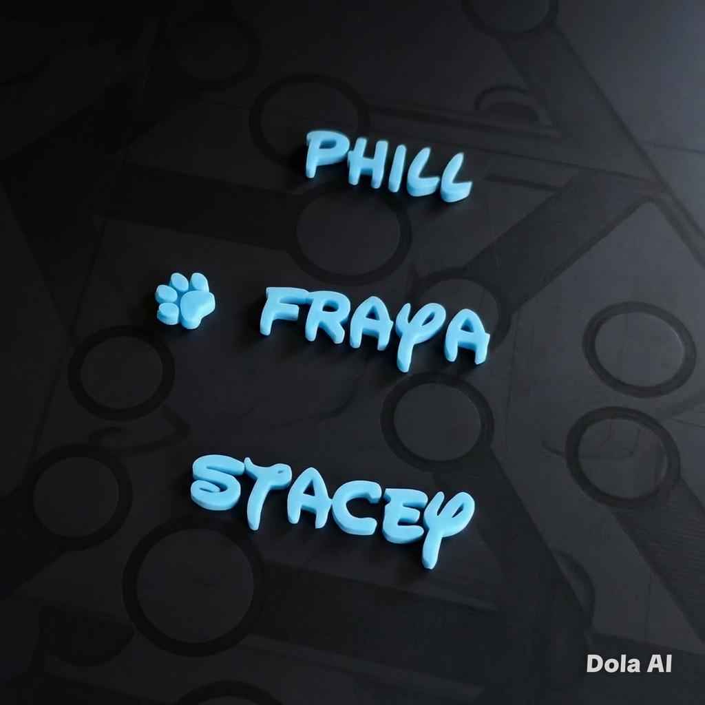 Personalised names any SHAPE, SIZE, FONT